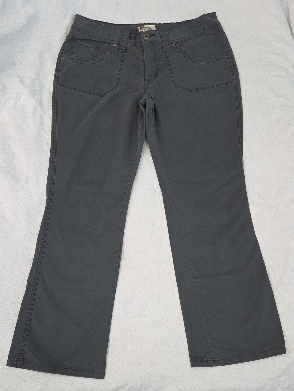 Faded Glory Gray Stretch Pants Size 14 Missy Petite 💙2 for$20